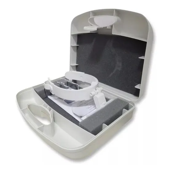 Lupa De Pala Cabeça 3 Lentes E Led Maleta Vision Wide Estek