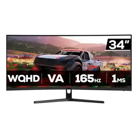 Monitor Gamer Pichau Nexus Wide 34S Ultrawide 34 Polegadas Curvo 2K WQHD 165Hz 1ms HDMI DP PG-NXS34S-BL01