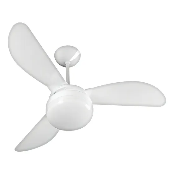Ventilador De Teto Ventisol Fênix E-27 Branco 130w Com 3 Pás De Plástico, 960 mm De Diâmetro 127 v