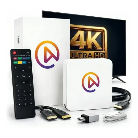 Hdmi Smart Tv 4k V10 Android Wi-fi 5g Original 2026 Branco Preto Padrão