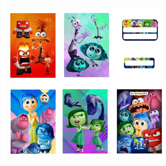 Adesivos Capa De Caderno Brochura Padrão + Etiquetas N81