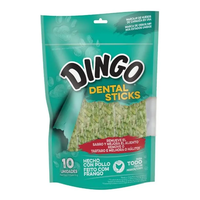 Snack Para Perros Dingo Dental Sticks De Pollo X10 Und