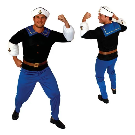 Disfraz Clásico De Popeye Para Adultos, Cosplay Para Carnava