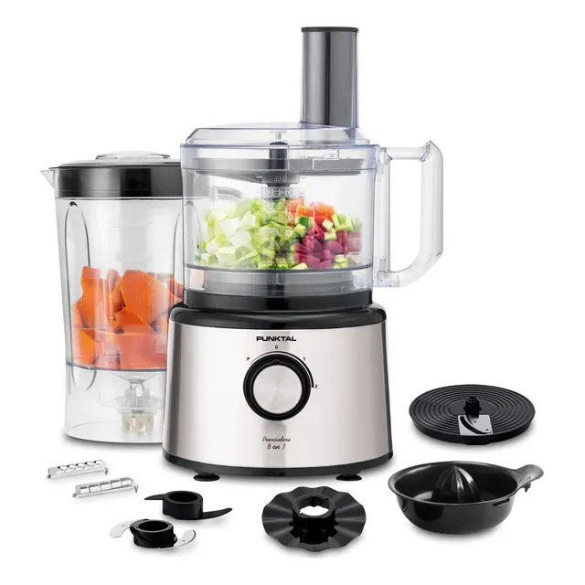Multiprocesadora Punktal Pk-mp12 1,5 Lts. 900 W. Acero Inox.