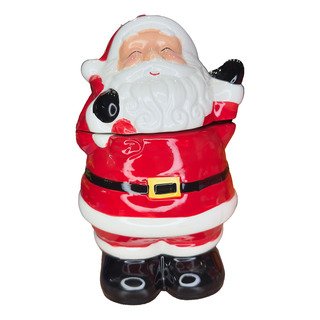 Santa Claus Navideño Cerámica Multiusos Galletas Mantequilla Santa Claus Navideño Cerámica Multiusos Galletas Mantequilla