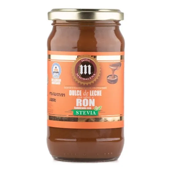 Dulce De Leche Sin Azúcar C/sabor A Ron 400gr Doña Magdalena