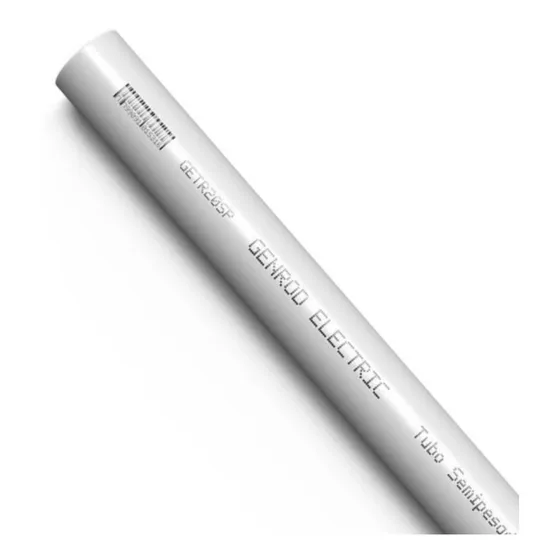 Caño Pvc Rigido Semipesado 22mm X 3 Mts Genrod