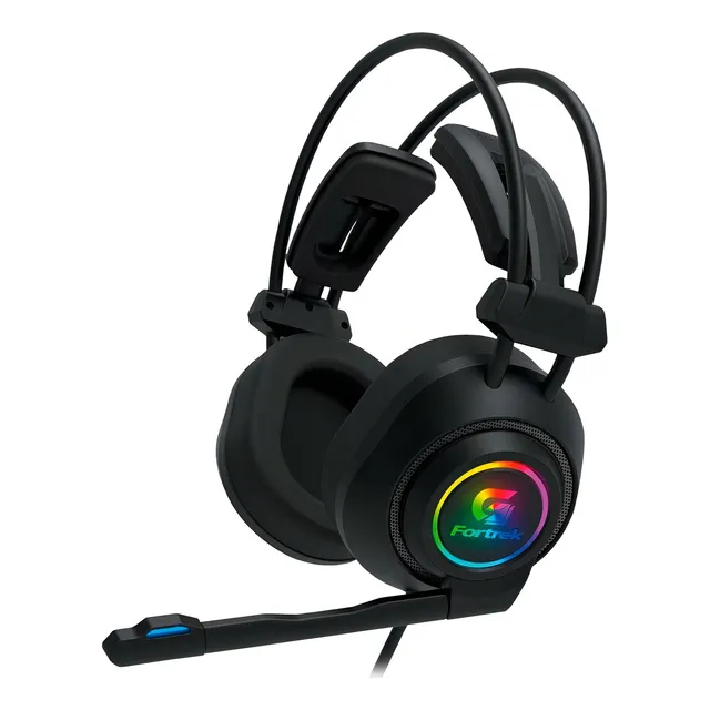 Fone De Ouvido Over-ear Gamer Fortrek Rgb Vickers Luz Led Fone De Ouvido Over-ear Gamer Fortrek Rgb Vickers Luz Led