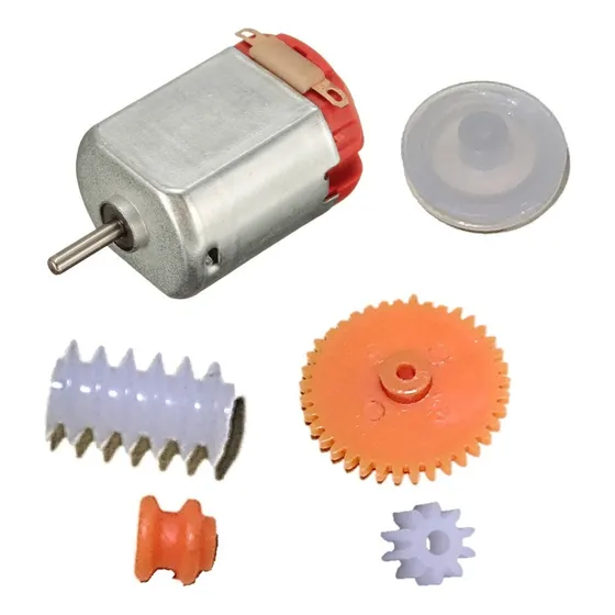 Motor Dc 3v-9v Para Projeto Escolar Com Engrenagem E Pinhão