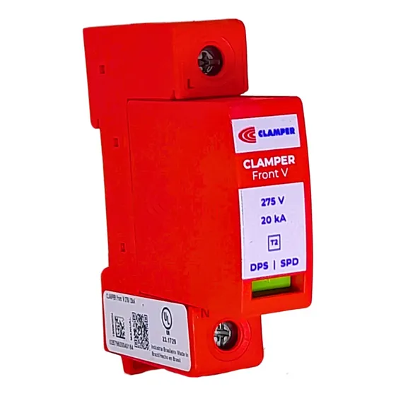 Protetor Contra Surto DPS Anti Raio CLAMPER 275V - 45kA Front V Mini