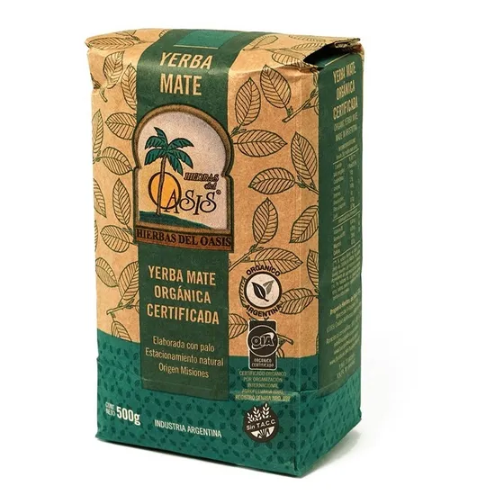 Yerba Mate Organica Hierbas Del Oasis X500g Certificada