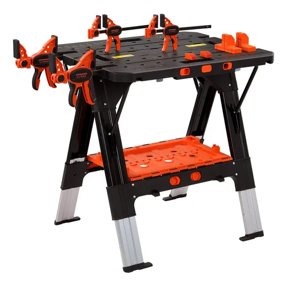 Pony Mesa De Trabajo Plegable Porttil, 2 En 1 Como Caballete