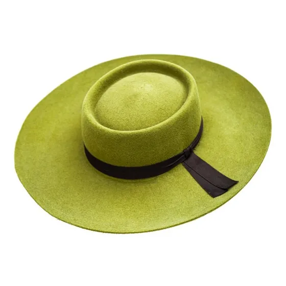 Sombrero Paño Gaucho Redondo Baile Folklore Colores Ala 10