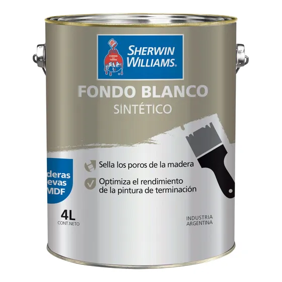 Pinturas Sherwin Williams Fondo Blanco Sintetico 1 Lt