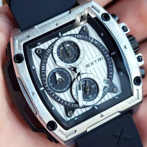 Relógio Timex Anadigi Preto Shock Quad Tw2v35600 Bisel Preto