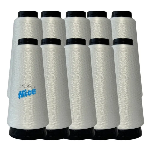 10 Cones Fio Overloque 100 Gramas Cada - Linhas Nice