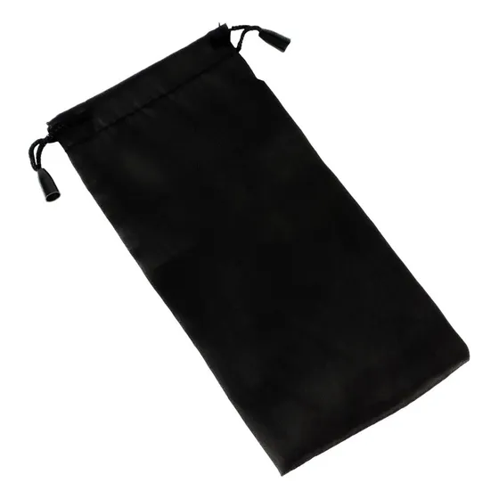 Funda Bolsita Estuche Anteojos Cordón Ajustable Negro