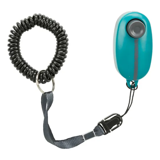 Clicker Suave Entrenamiento Trixie Adiestramiento Para Perro Color Verde