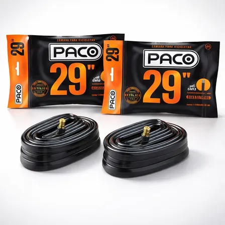 Par Câmara Ar 29x1.9/2.125 Bico Grosso Válvula Americana Mtb Schrader