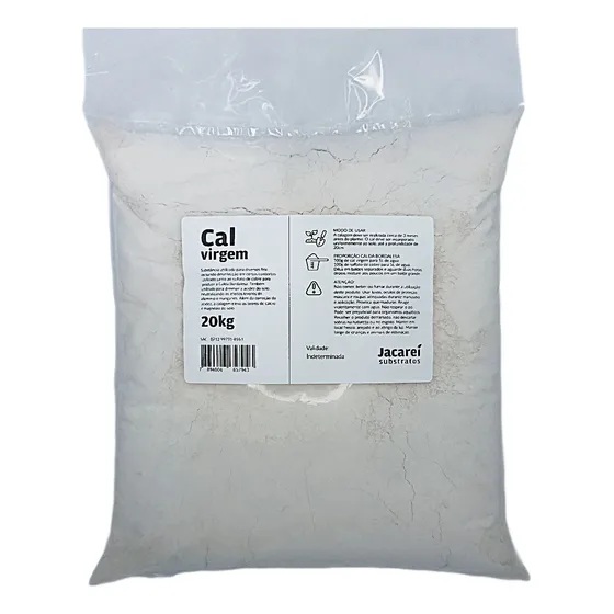 Cal Virgem Agrícola - Embalagem 20kg
