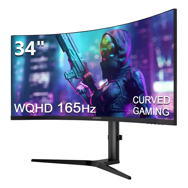 Monitor Gamer Curvo 3440 X 1440 34'' 165hz 1ms 95% Dci-p3
