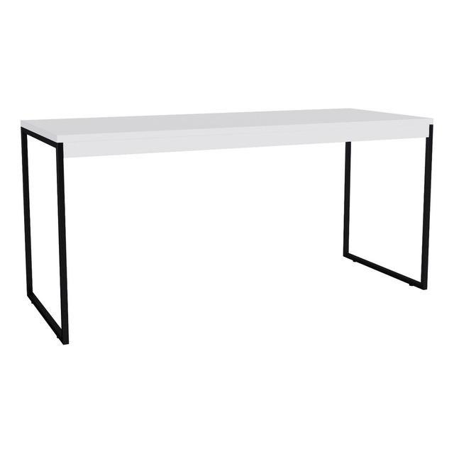 Mesa De Computador Escrivaninha Branca Pé Metalon Industrial 150x60 - Jm3 Móveis Mesa De Computador Escrivaninha Branca Pé Metalon Industrial 150x60 - Jm3 Móveis