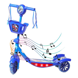 Patinete Infantil Musical 3 Rodas Kiddy Replay Kids Azul Patinete Infantil Musical 3 Rodas Kiddy Replay Kids Azul