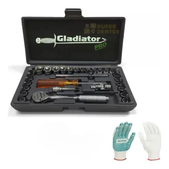 Juego De Tubo, Llave Criquet 29 Pzas 1/4 Pulgadas Gladiator
