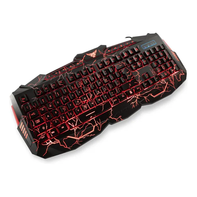 Kit Gamer Xtreme Pc Teclado Mouse 1600 Dpi Usb V-100 Ingles