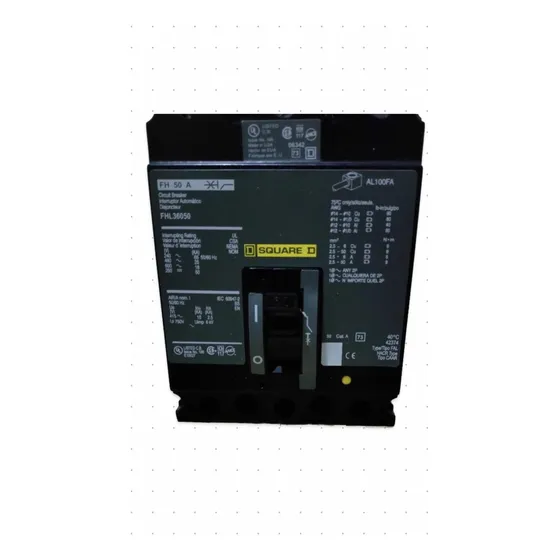 Fhl36050 Squared Interruptor Termomagnetico 50 Amp. 600 Vol.