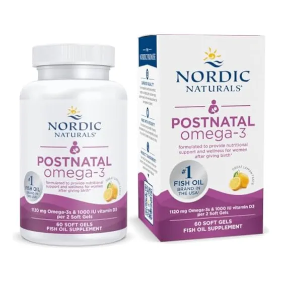Nordic Naturals Omega-3 Posnatal, Limón, 60 G, Suave