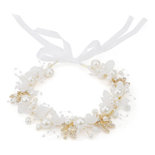 Tocado De Niña De Flores Diamantes De Imitación Y Diadema Tocado De Niña De Flores Diamantes De Imitación Y Diadema