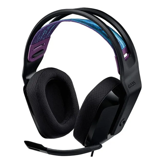 Auriculares Gamer Logitech G335 Gaming Negro Con Cable 3.5mm