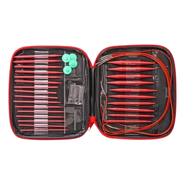 Set De 13 Agujas Circulares Intercambiables