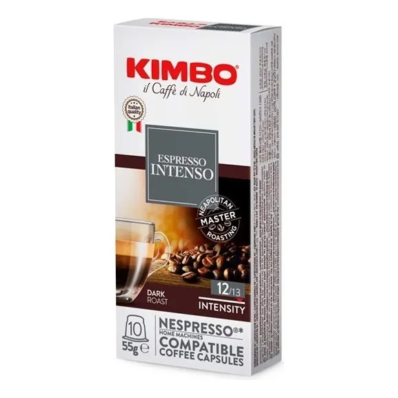 Café Kimbo Italiano Intenso Cápsulas Compatibles Nespresso