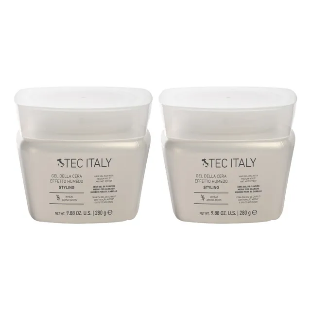 Pack 2 Cera Gel Tec Italy Gel Della Cera Effeto Humedo 280 G