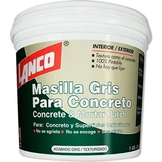 Masilla Concreto 1.0 Kg ( 946m| )lanco