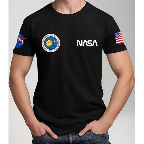 Camiseta Camisa Masculina Feminina Nasa Geek Astronomia Eua
