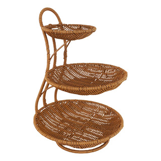 Cesta Redonda Para Servir Comida, 3 Capas Altura 45 Cm. Cesta Redonda Para Servir Comida, 3 Capas Altura 45 Cm.