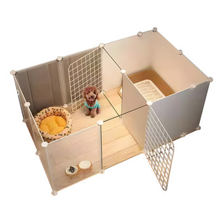 Corral Para Perros Armable Varias Mascotas Con Zona De Aseo Corral Para Perros Armable Varias Mascotas Con Zona De Aseo