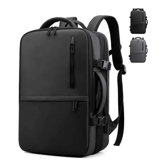 Morral Viajero Casual Unisex Bolso De Mano Impermeable Negro