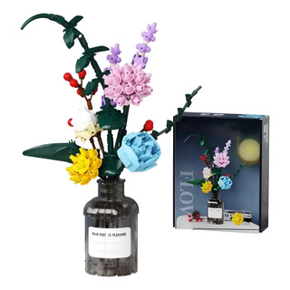 Flores Con Florero Para Armar,juego De Flores Y Jarrón Flores Con Florero Para Armar,juego De Flores Y Jarrón