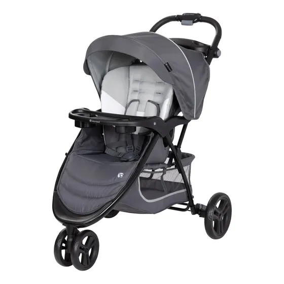 Cochecito Ez Ride Stroller Baby Trend De Paseo Para Bebes Color Stellar Grey Chasis Negro