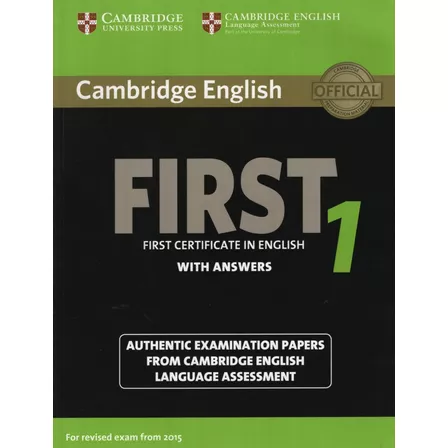 Cambridge English First 1 (2015) Student's Book With Answers