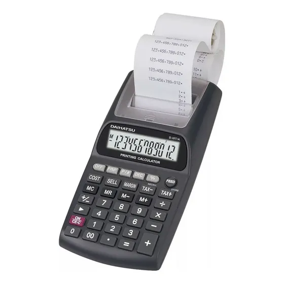 Calculadora Con Impresor Daihatsu D-i8t Negro
