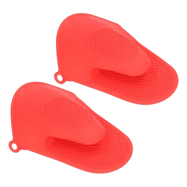 Guante Silicona Para Horno 2 Unidad Resistente Al Calor Rojo