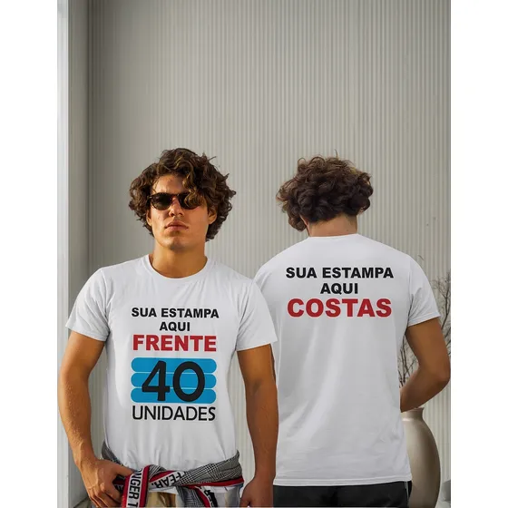 Camisetas Com Estampa Imagem Logo Logomarca Empresa 45 Peças