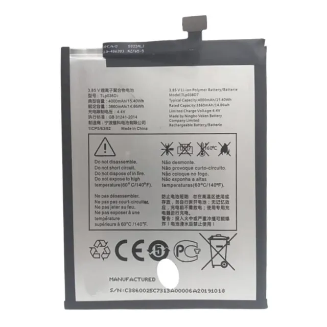 Bateria Pila Tlp038d7 Alcatel 1 Se 5030d 1s 5028d Tlp038d1