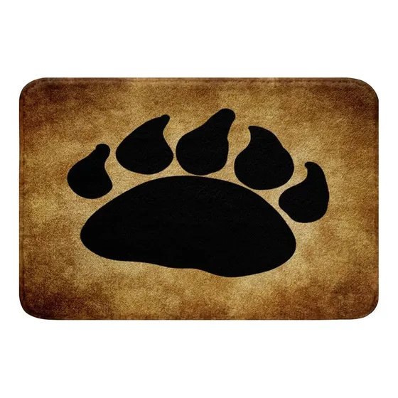 Alfombra Baño Diseño Pata Oso Para Niña Niño Funda Edredon X