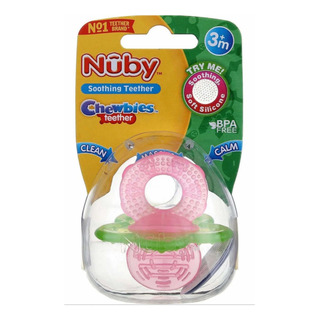 Mordedera Suave Con Relieve Tipo Chupon Nuby +3m Chewbies Mordedera Suave Con Relieve Tipo Chupon Nuby +3m Chewbies